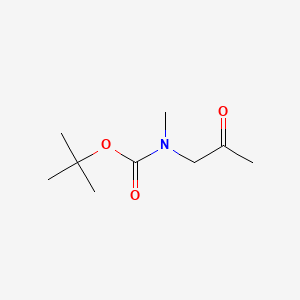 tert-Butyl methyl(2-oxopropyl)carbamate chemical structure (CAS 532410-39-2)