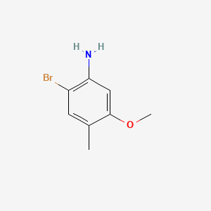 2-Bromo-5-methoxy-4-methylaniline chemical structure (CAS 532440-88-3)