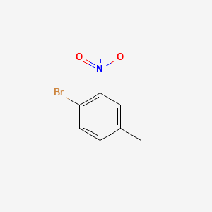 1-Bromo-4-methyl-2-nitrobenzene chemical structure (CAS 5326-34-1)