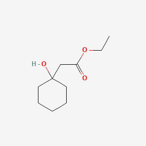 Ethyl 2-(1-hydroxycyclohexyl)acetate chemical structure (CAS 5326-50-1)