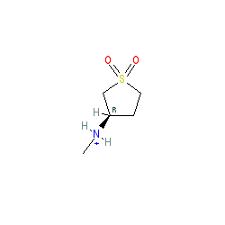 3-(Methylamino)tetrahydrothiophene 1,1-dioxide hydrochloride chemical structure (CAS 53287-53-9)