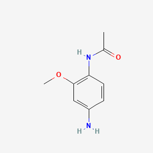 N-(4-Amino-2-methoxyphenyl)acetamide chemical structure (CAS 5329-15-7)
