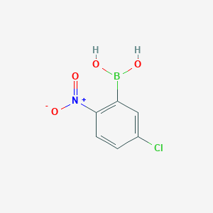 (5-Chloro-2-nitrophenyl)boronic acid chemical structure (CAS 532924-25-7)
