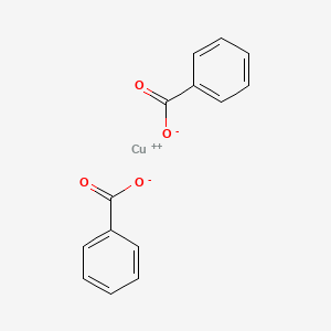 Copper(II) benzoate chemical structure (CAS 533-01-7)