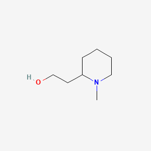 2-(1-Methylpiperidin-2-yl)ethanol chemical structure (CAS 533-15-3)