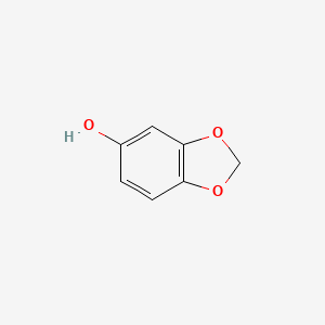 Benzo[d][1,3]dioxol-5-ol chemical structure (CAS 533-31-3)