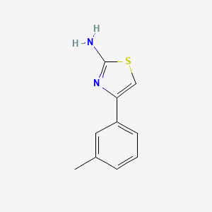 4-(m-Tolyl)thiazol-2-amine chemical structure (CAS 5330-67-6)