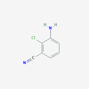 3-Amino-2-chlorobenzonitrile chemical structure (CAS 53312-76-8)
