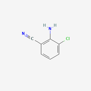 2-Amino-3-chlorobenzonitrile chemical structure (CAS 53312-77-9)