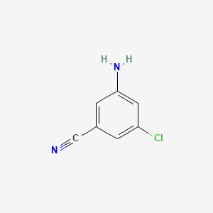 3-Amino-5-chlorobenzonitrile chemical structure (CAS 53312-78-0)