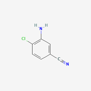 3-Amino-4-chlorobenzonitrile chemical structure (CAS 53312-79-1)