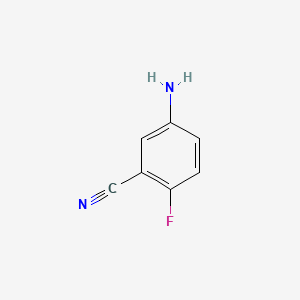 5-Amino-2-fluorobenzonitrile chemical structure (CAS 53312-81-5)
