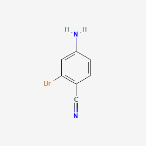 4-Amino-2-bromobenzonitrile chemical structure (CAS 53312-82-6)