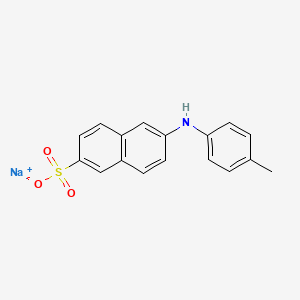 Sodium 6-(p-tolylamino)naphthalene-2-sulfonate chemical structure (CAS 53313-85-2)