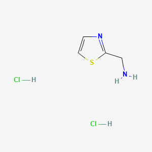 Thiazol-2-ylmethanamine dihydrochloride chemical structure (CAS 53332-78-8)