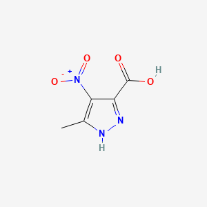 3-Methyl-4-nitro-1H-pyrazole-5-carboxylic acid chemical structure (CAS 5334-38-3)
