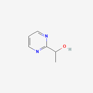 1-(Pyrimidin-2-yl)ethanol chemical structure (CAS 53342-30-6)