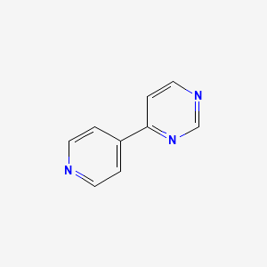 4-(Pyridin-4-yl)pyrimidine chemical structure (CAS 53345-78-1)
