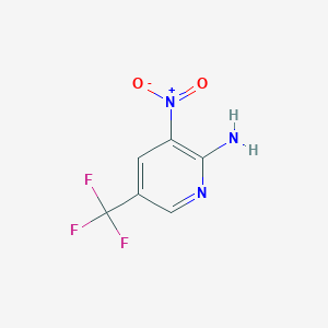 3-Nitro-5-(trifluoromethyl)pyridin-2-amine chemical structure (CAS 53359-69-6)