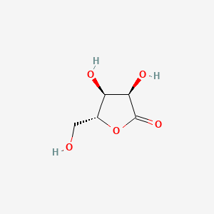 (3R,4S,5R)-3,4-Dihydroxy-5-(hydroxymethyl)dihydrofuran-2(3H)-one chemical structure (CAS 5336-08-3)