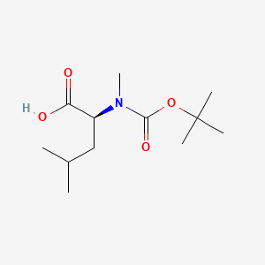 Boc-N-Me-Leu-OH chemical structure (CAS 53363-89-6)
