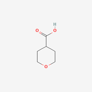 Tetrahydropyran-4-yl-carboxylic acid chemical structure (CAS 5337-03-1)