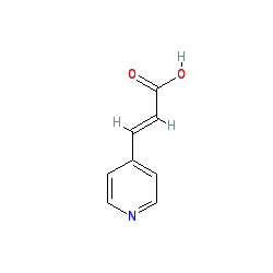 3-(Pyridin-4-yl)acrylic acid chemical structure (CAS 5337-79-1)