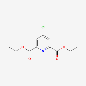 Diethyl 4-chloropyridine-2,6-dicarboxylate chemical structure (CAS 53389-01-8)