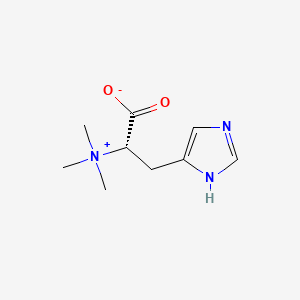 (S)-3-(1H-Imidazol-5-yl)-2-(trimethylammonio)propanoate chemical structure (CAS 534-30-5)