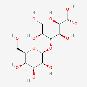 (2R,3R,4R,5R)-2,3,5,6-Tetrahydroxy-4-(((2R,3R,4S,5S,6R)-3,4,5-trihydroxy-6-(hydroxymethyl)tetrahydro-2H-pyran-2-yl)oxy)hexanoic acid chemical structure (CAS 534-42-9)