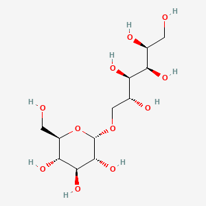 (2S,3R,4R,5R)-6-(((2S,3R,4S,5S,6R)-3,4,5-Trihydroxy-6-(hydroxymethyl)tetrahydro-2H-pyran-2-yl)oxy)hexane-1,2,3,4,5-pentaol chemical structure (CAS 534-73-6)