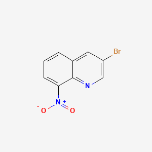 3-Bromo-8-nitroquinoline chemical structure (CAS 5341-07-1)