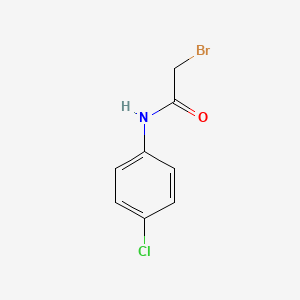 2-Bromo-N-(4-chlorophenyl)acetamide chemical structure (CAS 5343-64-6)
