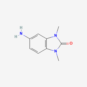 5-Amino-1,3-dimethyl-1H-benzo[d]imidazol-2(3H)-one chemical structure (CAS 53439-88-6)