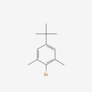 2-Bromo-5-(tert-butyl)-1,3-dimethylbenzene chemical structure (CAS 5345-05-1)
