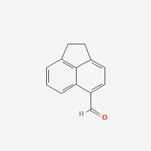 1,2-Dihydroacenaphthylene-5-carbaldehyde chemical structure (CAS 5345-46-0)