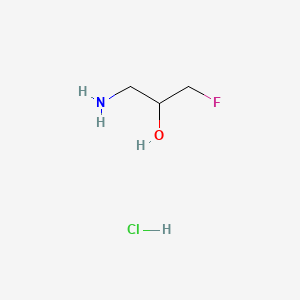 1-Amino-3-fluoropropan-2-ol hydrochloride chemical structure (CAS 53460-74-5)