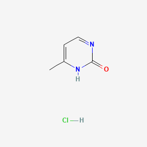 2-Hydroxy-4-methylpyrimidine Hydrochloride chemical structure (CAS 5348-51-6)