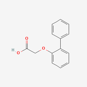 2-([1,1'-Biphenyl]-2-yloxy)acetic acid chemical structure (CAS 5348-75-4)