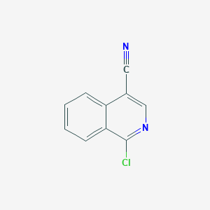 1-Chloroisoquinoline-4-carbonitrile chemical structure (CAS 53491-80-8)