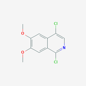 1,4-Dichloro-6,7-dimethoxyisoquinoline chemical structure (CAS 53491-97-7)