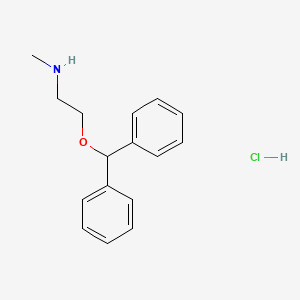2-(Benzhydryloxy)-N-methylethanamine hydrochloride chemical structure (CAS 53499-40-4)