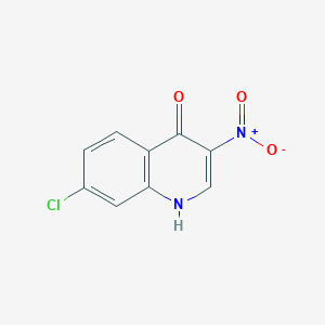 7-Chloro-3-nitroquinolin-4-ol chemical structure (CAS 5350-50-5)