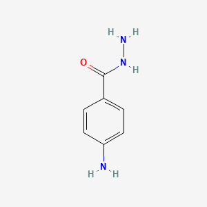 4-Aminobenzohydrazide chemical structure (CAS 5351-17-7)