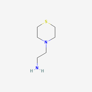 2-Thiomorpholinoethanamine chemical structure (CAS 53515-36-9)