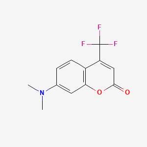 7-(Dimethylamino)-4-(trifluoromethyl)-2H-chromen-2-one chemical structure (CAS 53518-14-2)