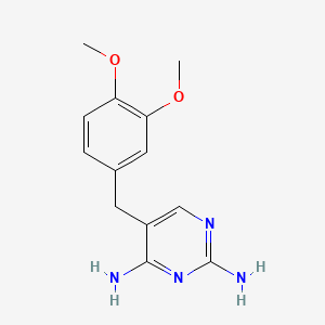 5-(3,4-Dimethoxybenzyl)pyrimidine-2,4-diamine chemical structure (CAS 5355-16-8)