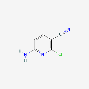 6-Amino-2-chloronicotinonitrile chemical structure (CAS 53554-20-4)