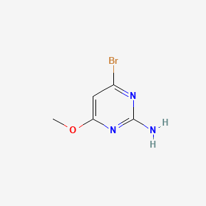 4-Bromo-6-methoxypyrimidin-2-amine chemical structure (CAS 53557-85-0)