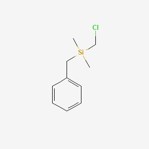Benzyl(chloromethyl)dimethylsilane chemical structure (CAS 5356-99-0)